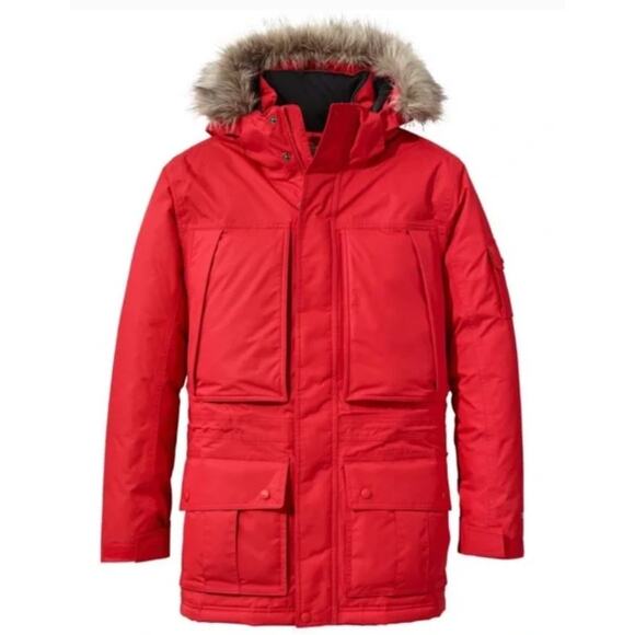 Baxter State Parka Down Filled Jacket by L.L. Bean, size Small Red NWOT - Picture 1 of 4